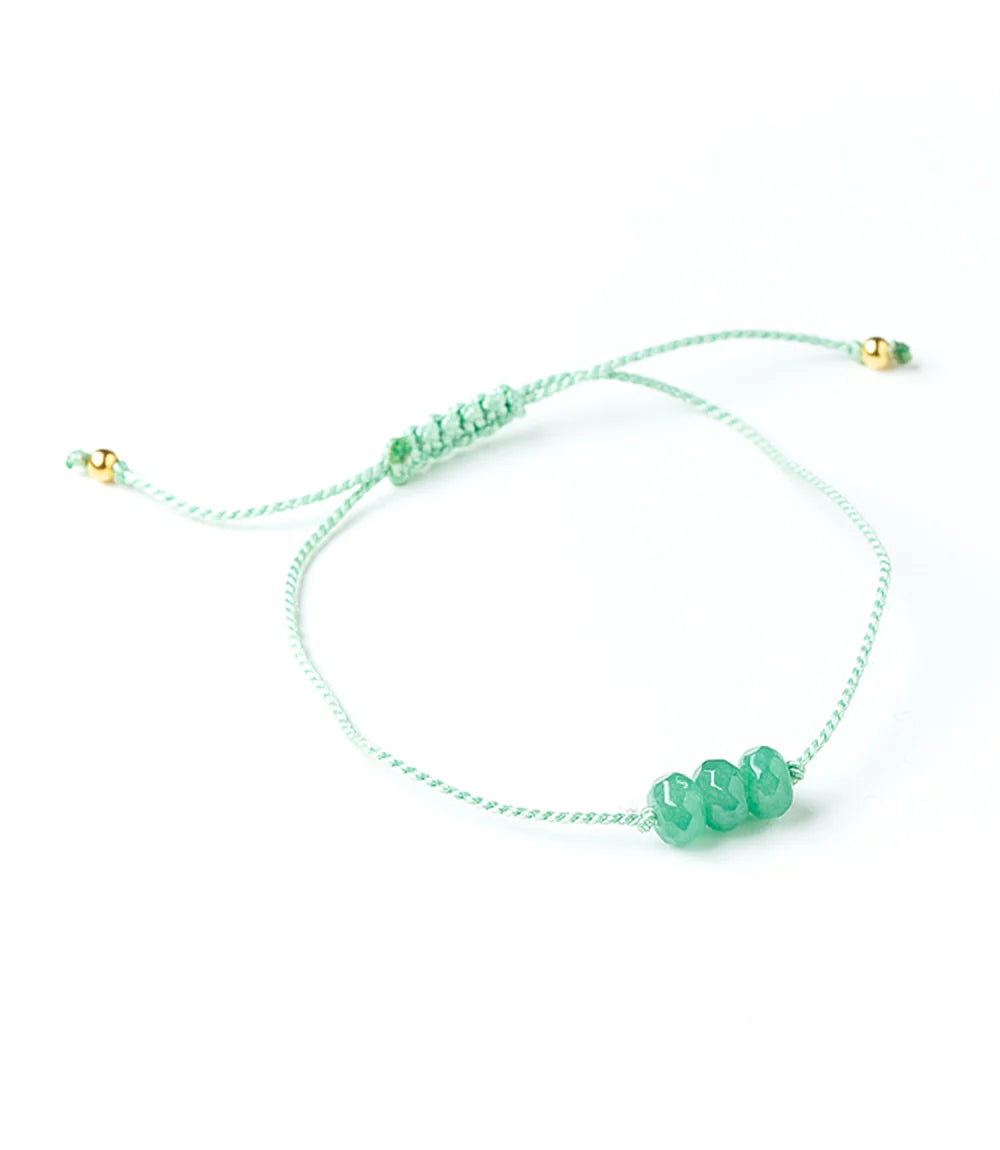 Indali Aventurine Crystal Thread Bracelet