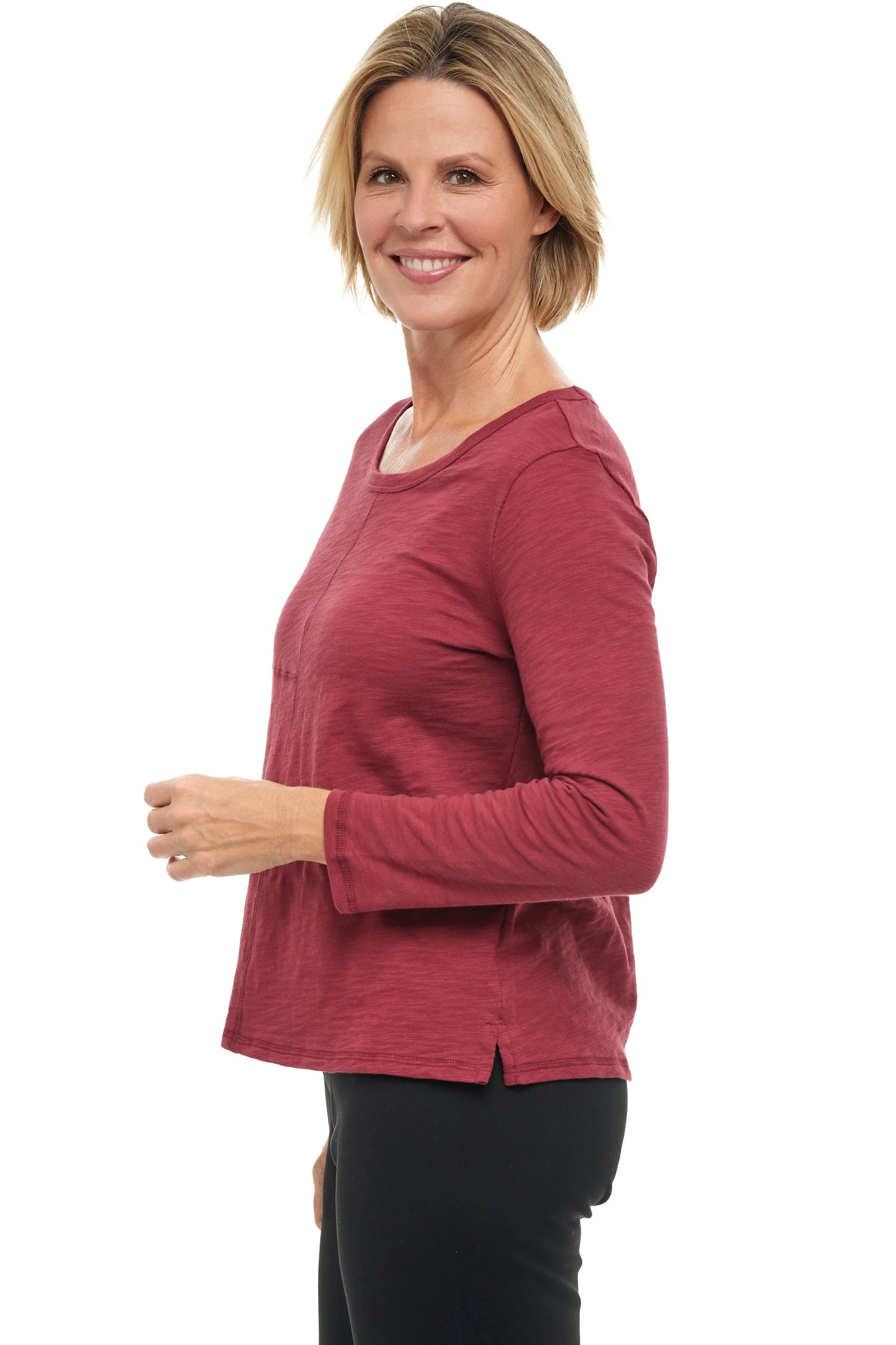 Habitat Cotton Pebble Coverstitch Crew Tee