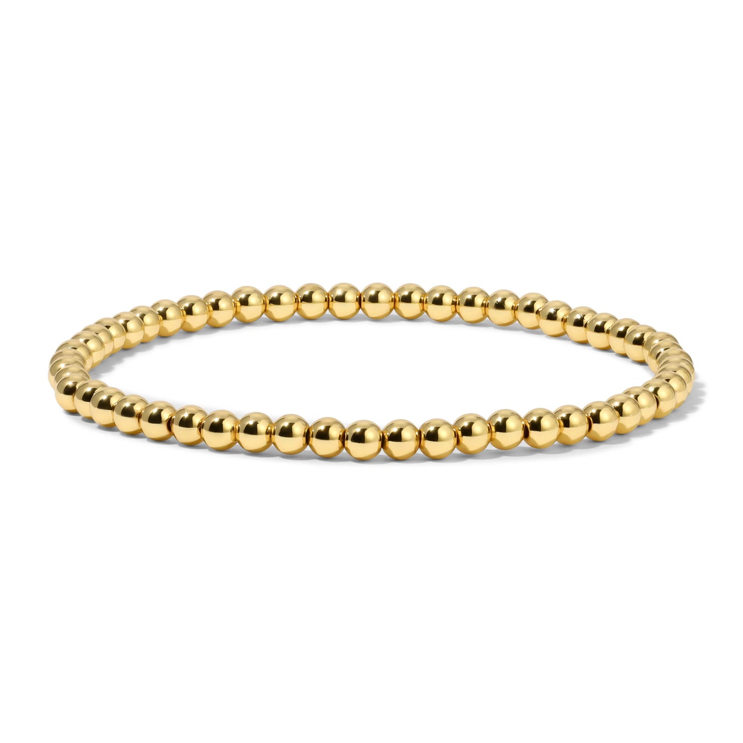 Gold Round Bead Bracelet