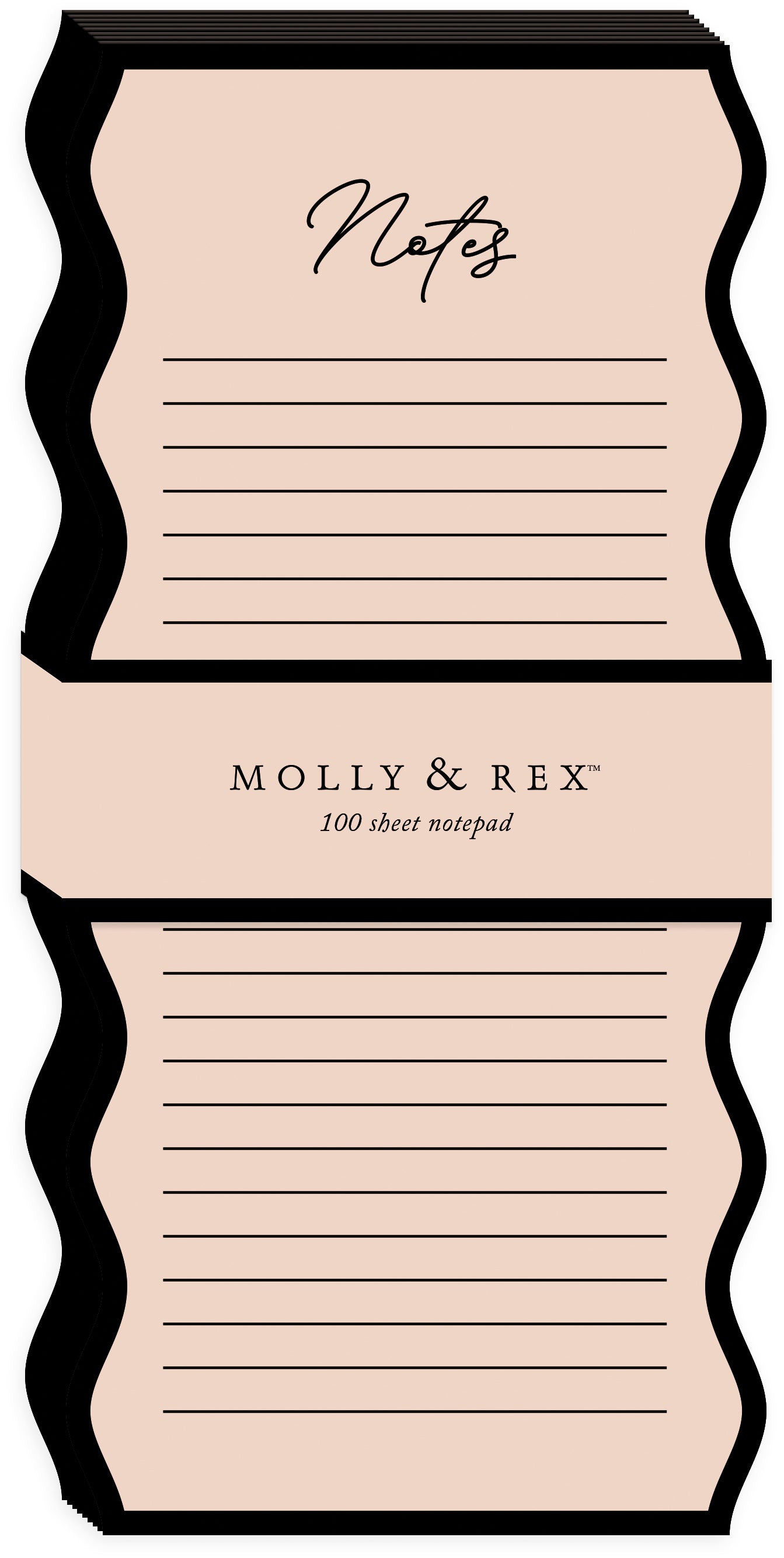 Vintage Borders Blush Notepad