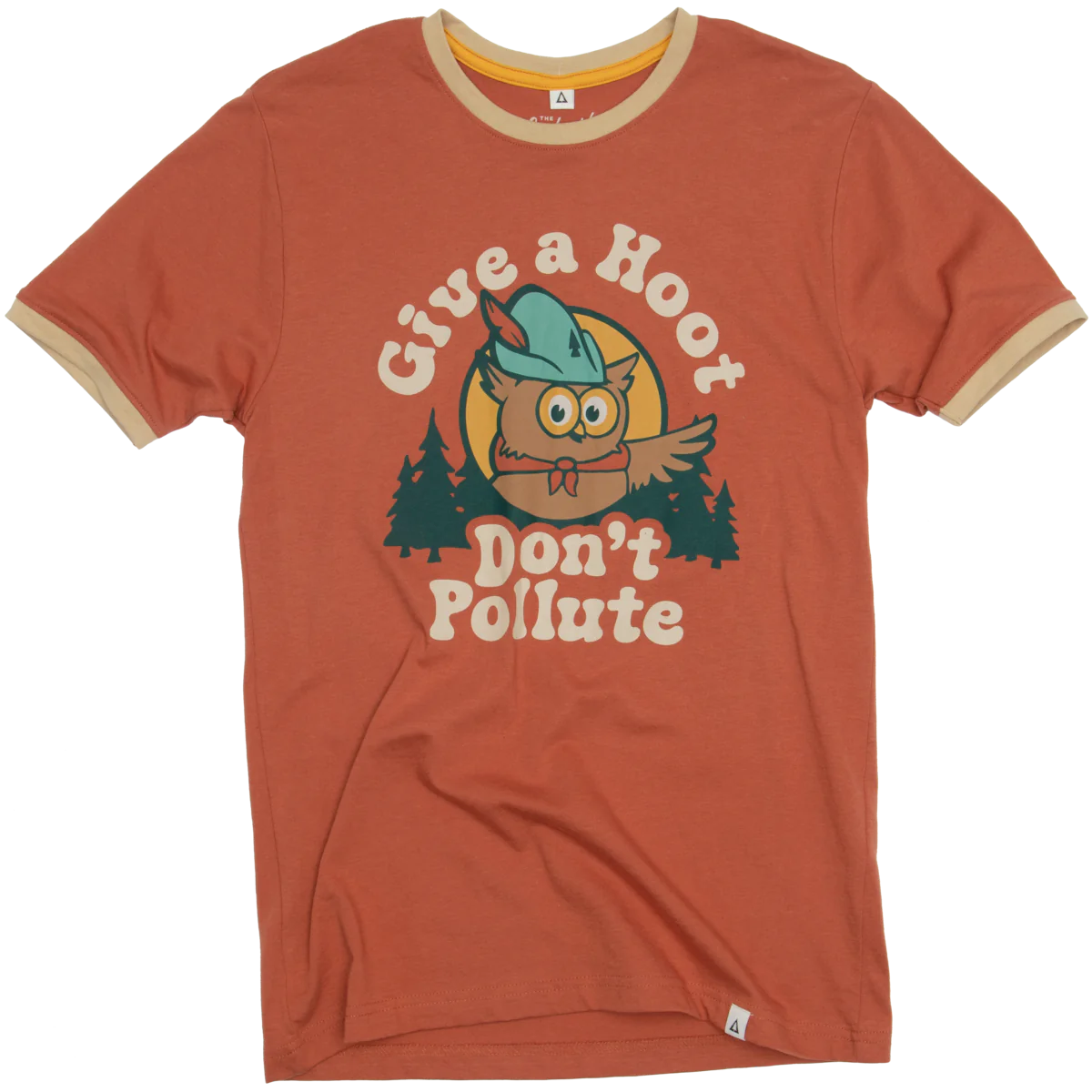 Give A Hoot Unisex Short Sleeve Ringer Tee