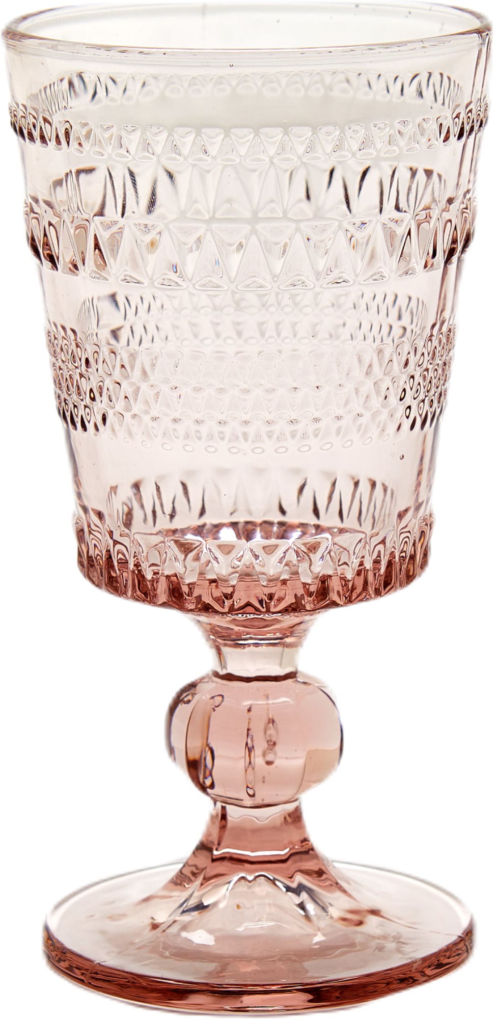 Madison Blush Stem Beverage Glass