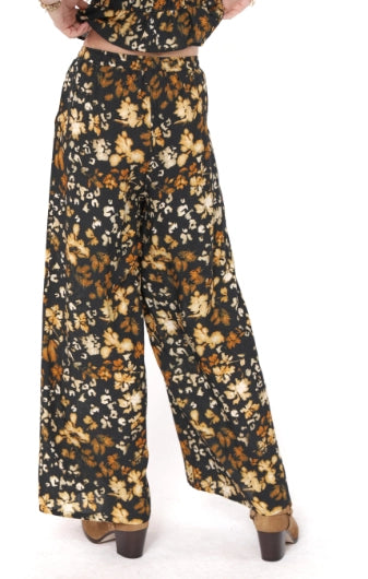 Sadie & Sage With Ease Printed Wide Leg Pull On Pants