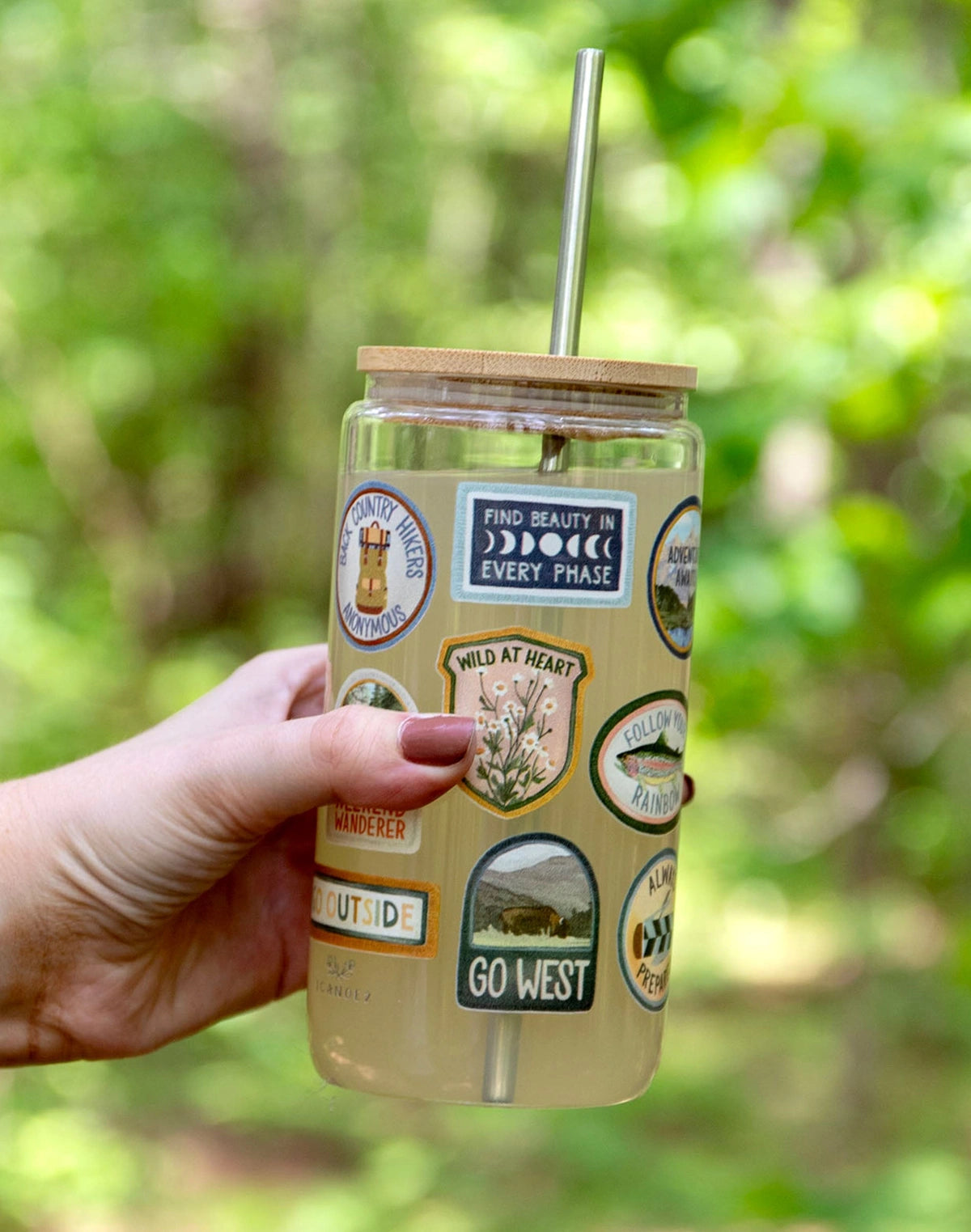 The Great Outdoors Glass Can