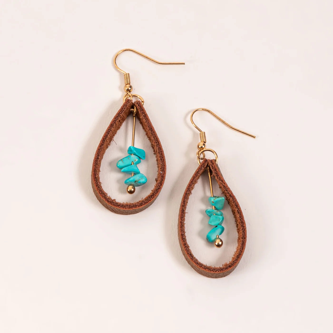 Howards Wild Spirit Turquoise Teardrop Earrings
