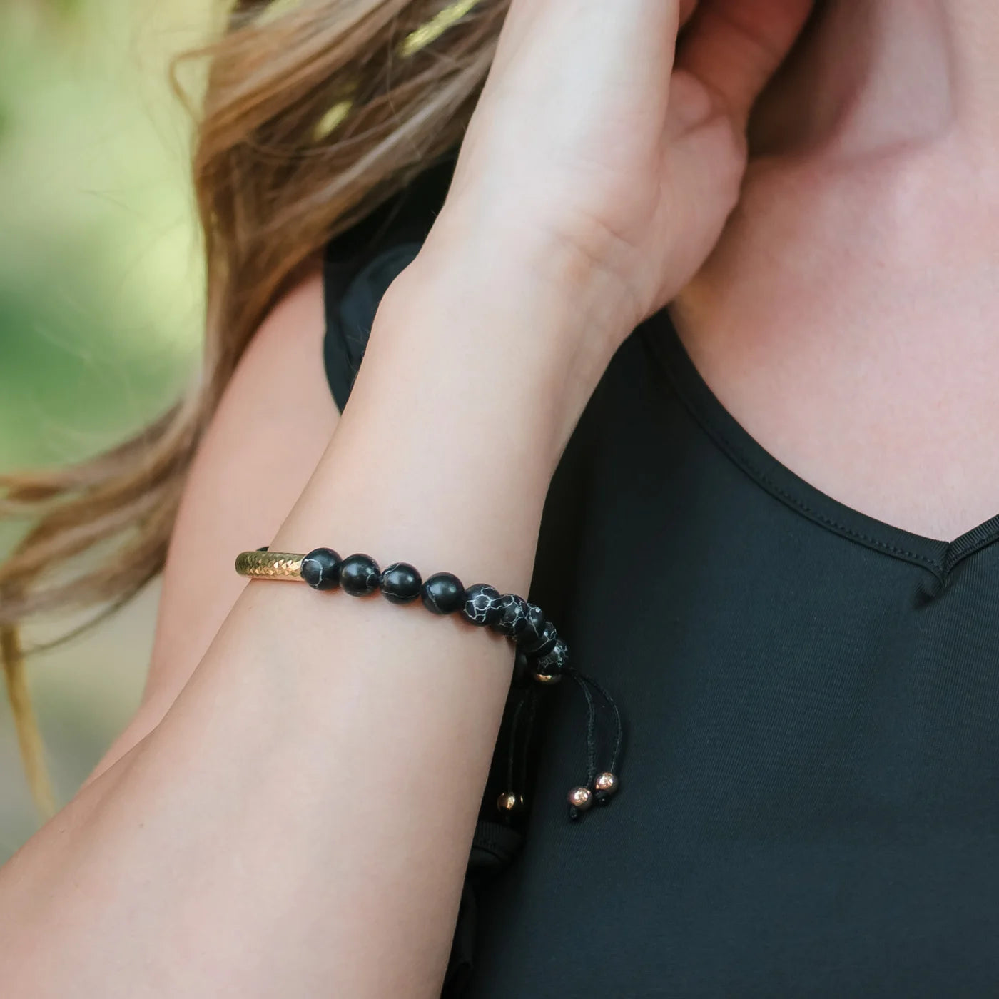 Sasha Beaded Bracelet Black