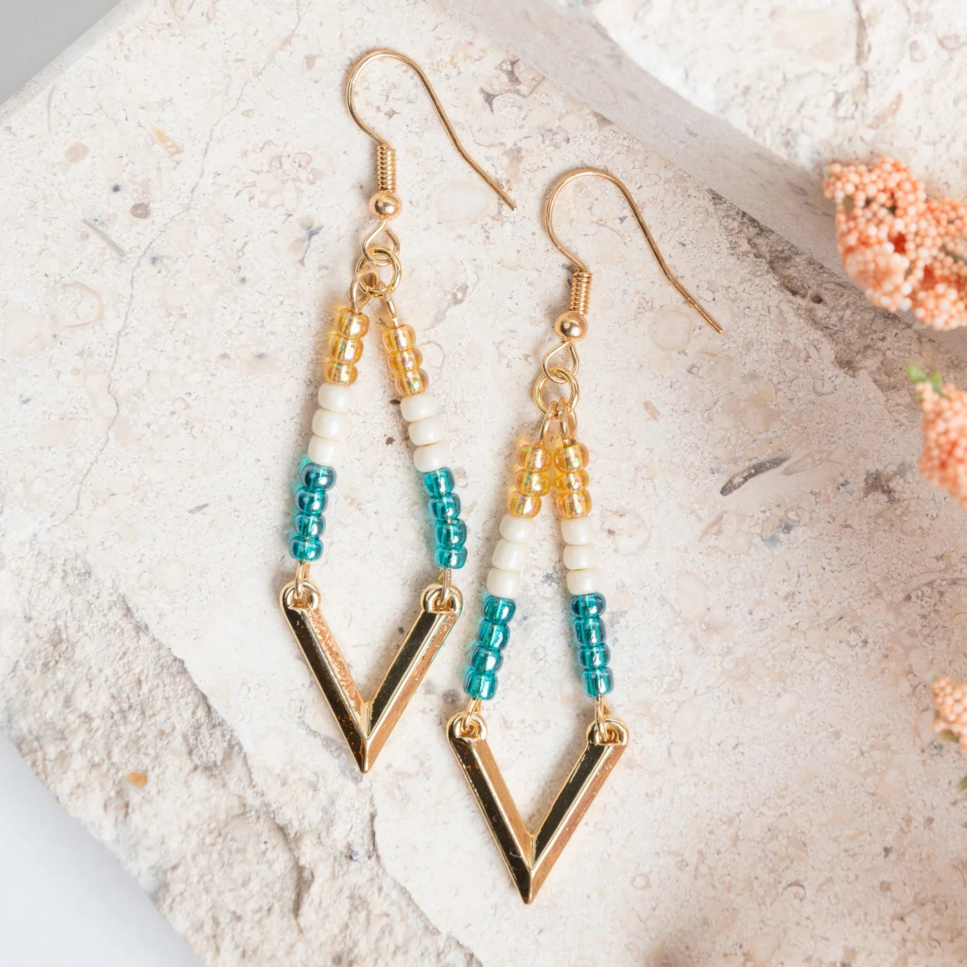 Howard's Aurelia Kite Seed Bead Earrings
