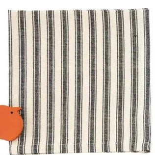 Halloween Printed Dishtowels Black Stripe