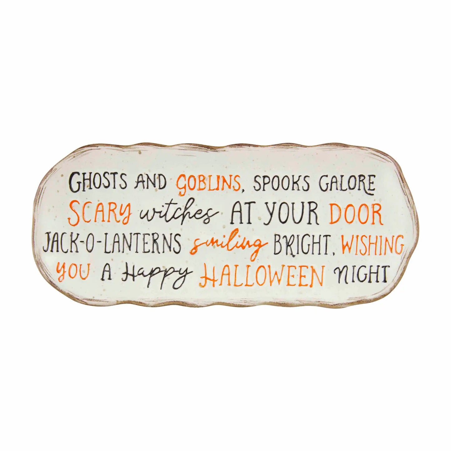 Ghosts And Goblins Stoneware Plate