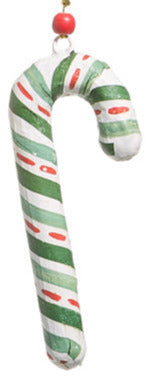 Paper Mache Candy Cane Ornament