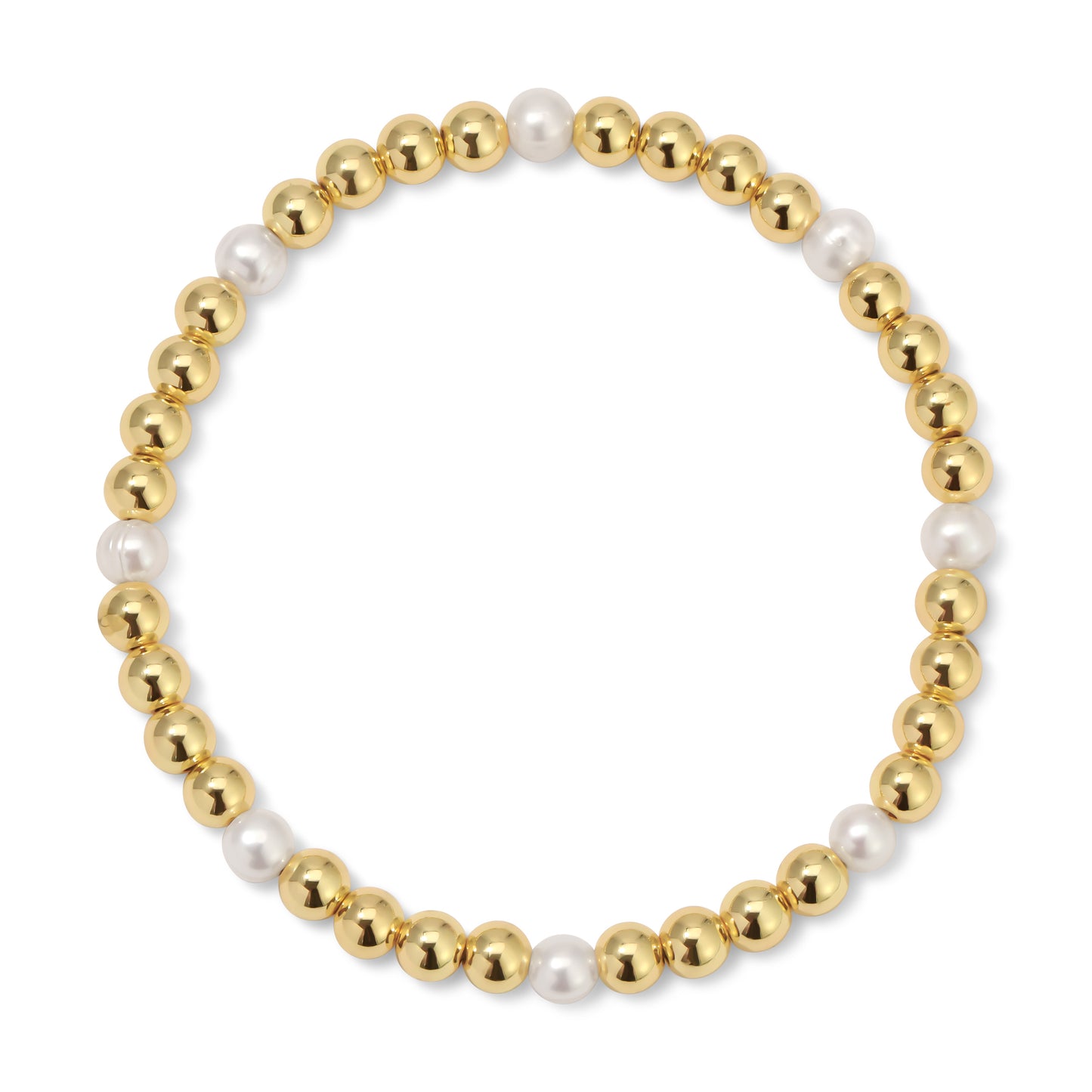 Gold & Pearl Bracelet