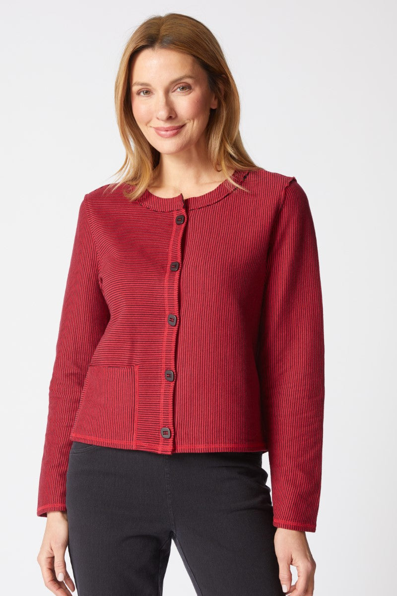 Habitat Double Face Stripes Mixed Stripe Cardigan