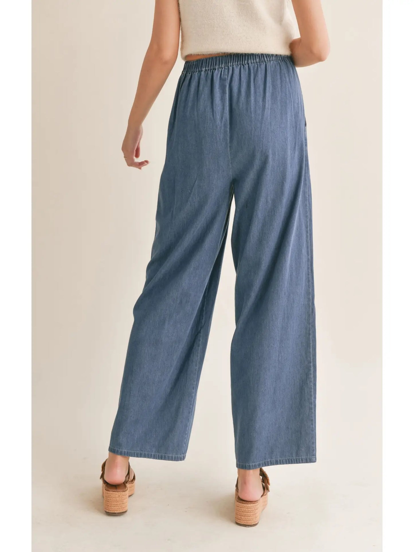 Sadie & Sage Conversations Chambray Pants