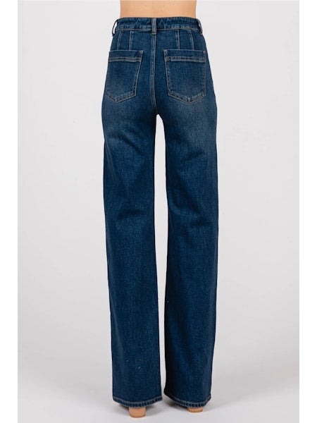 L.T.J. A Line With Front Leg Seamed Jean