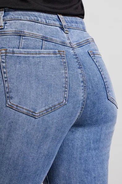 Tribal Sophia Curvy Hugging Slim Ankle Jeans
