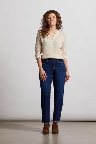 Tribal Audrey Sustainable Straight-Leg Girlfriend Jeans