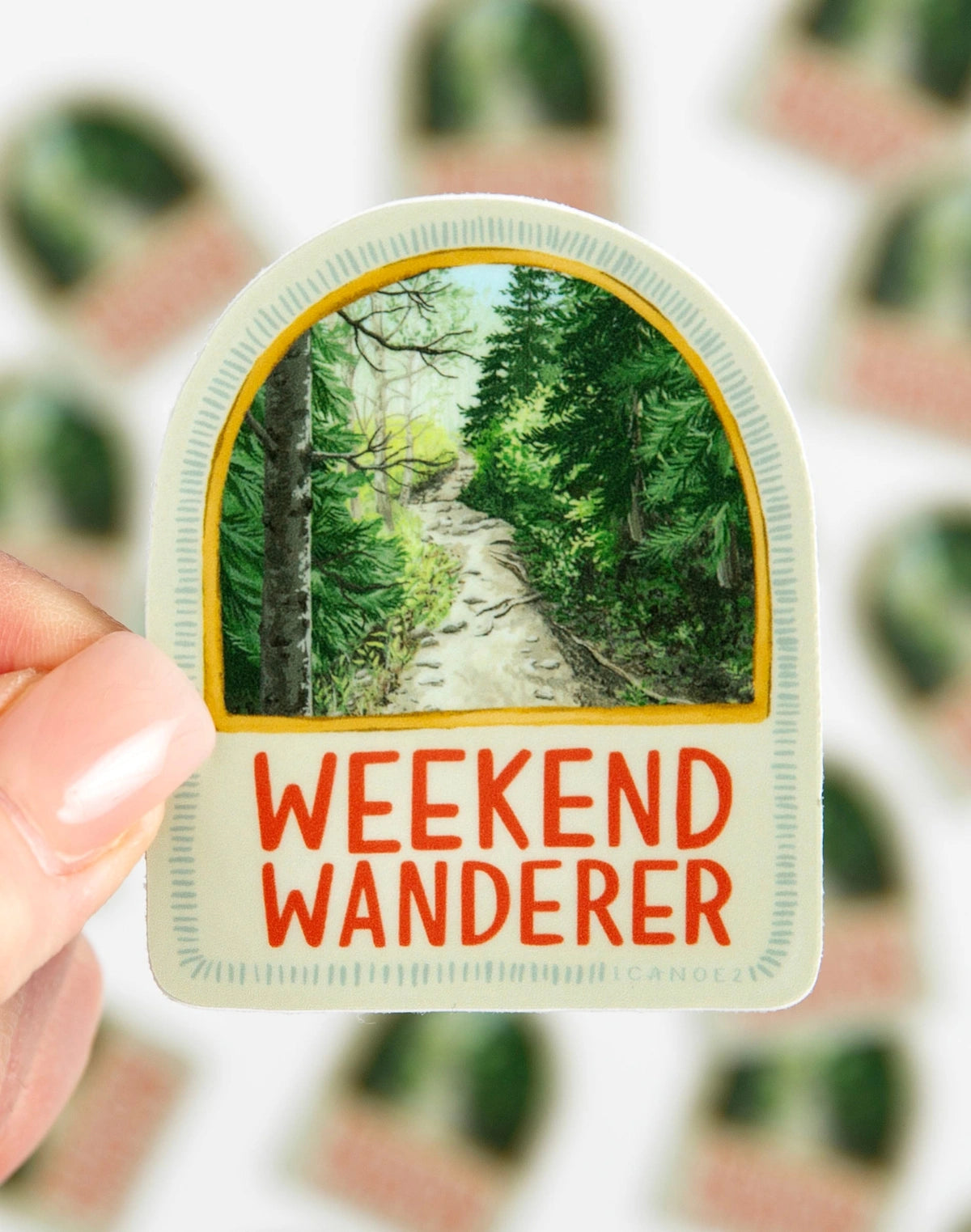 Weekend Wanderer Decal Sticker