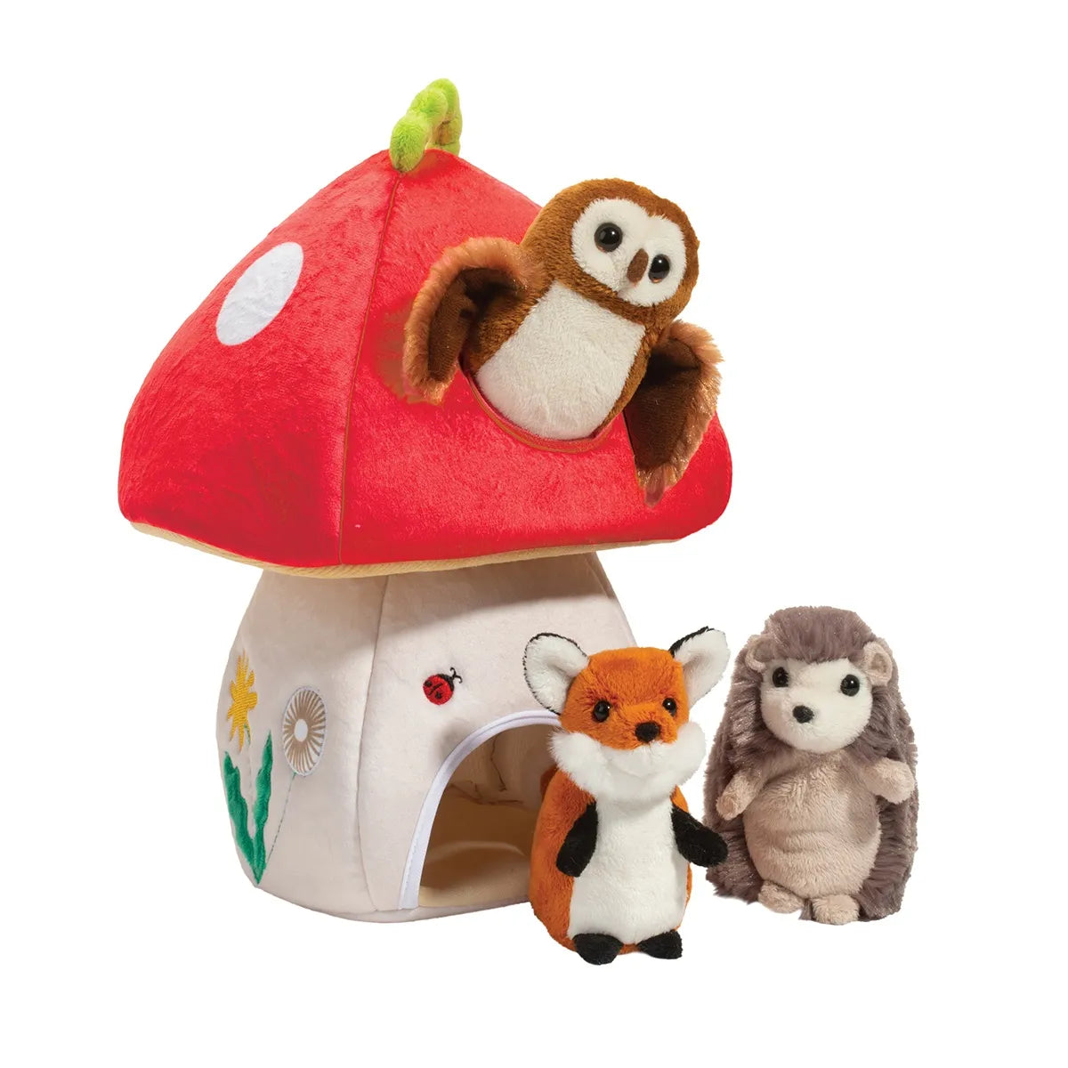 Woodland Mushroom Play Set With Finger Puppets