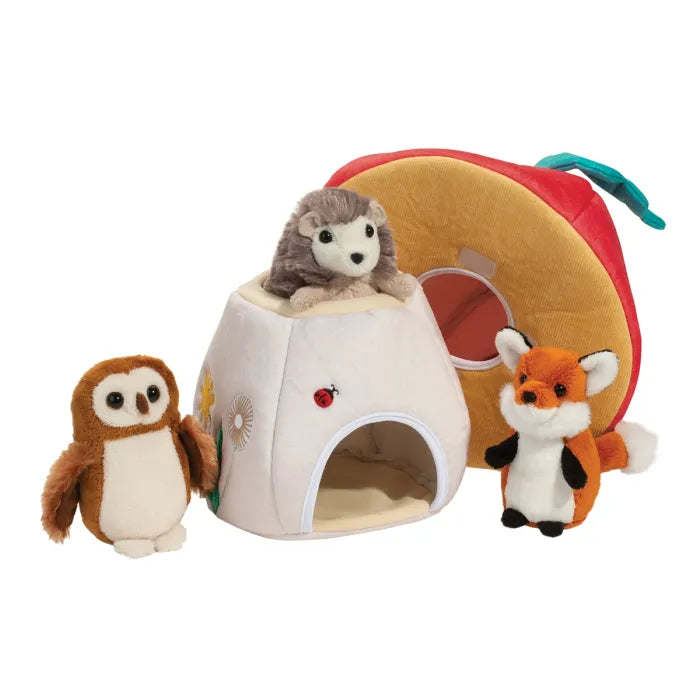Woodland Mushroom Play Set With Finger Puppets