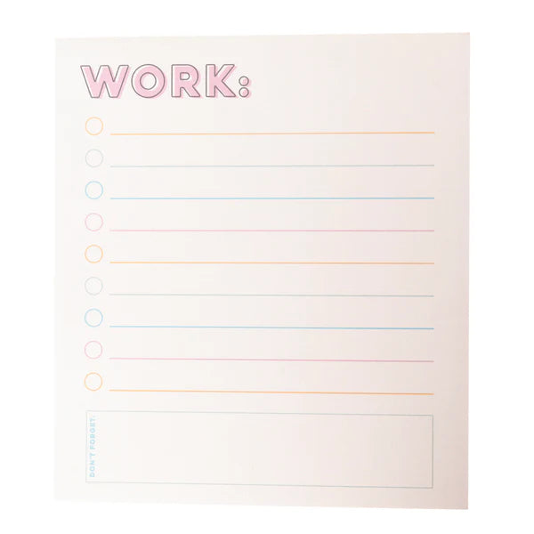 Colorful Cream Set of 3 Notepads
