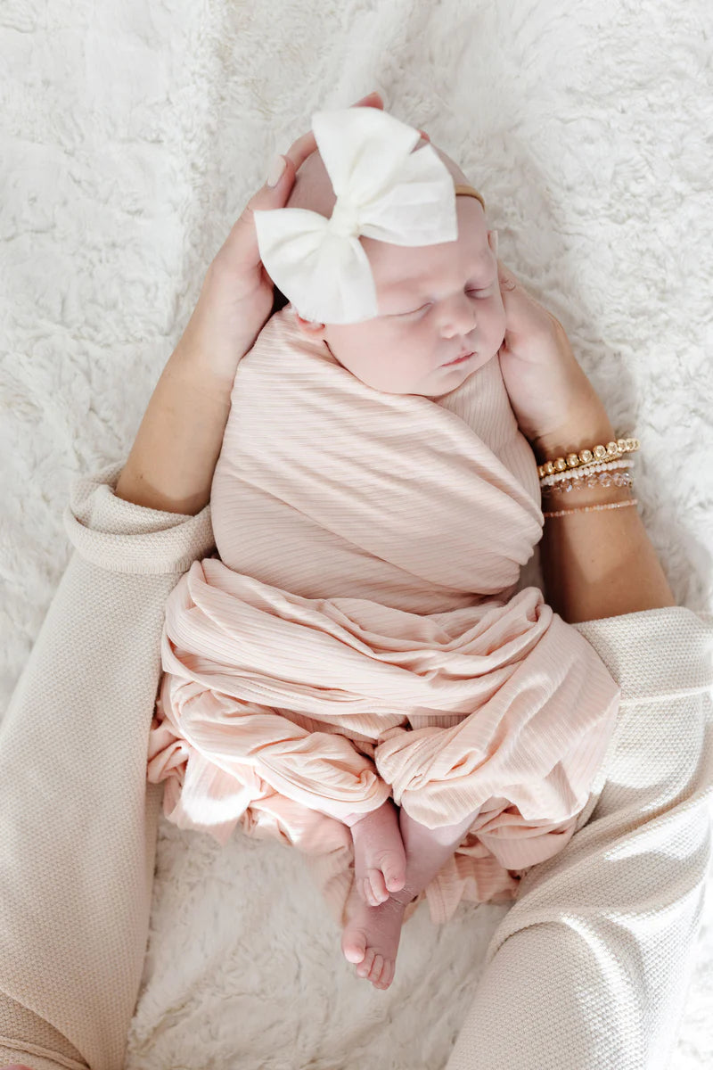 Lou Lou Ribbed Swaddle Blanket