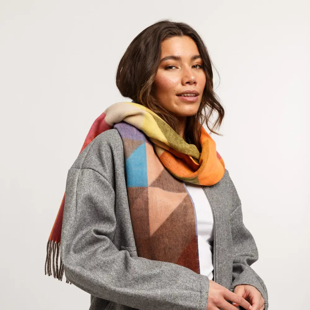 Fraas Geometric Colorblock Cashmink