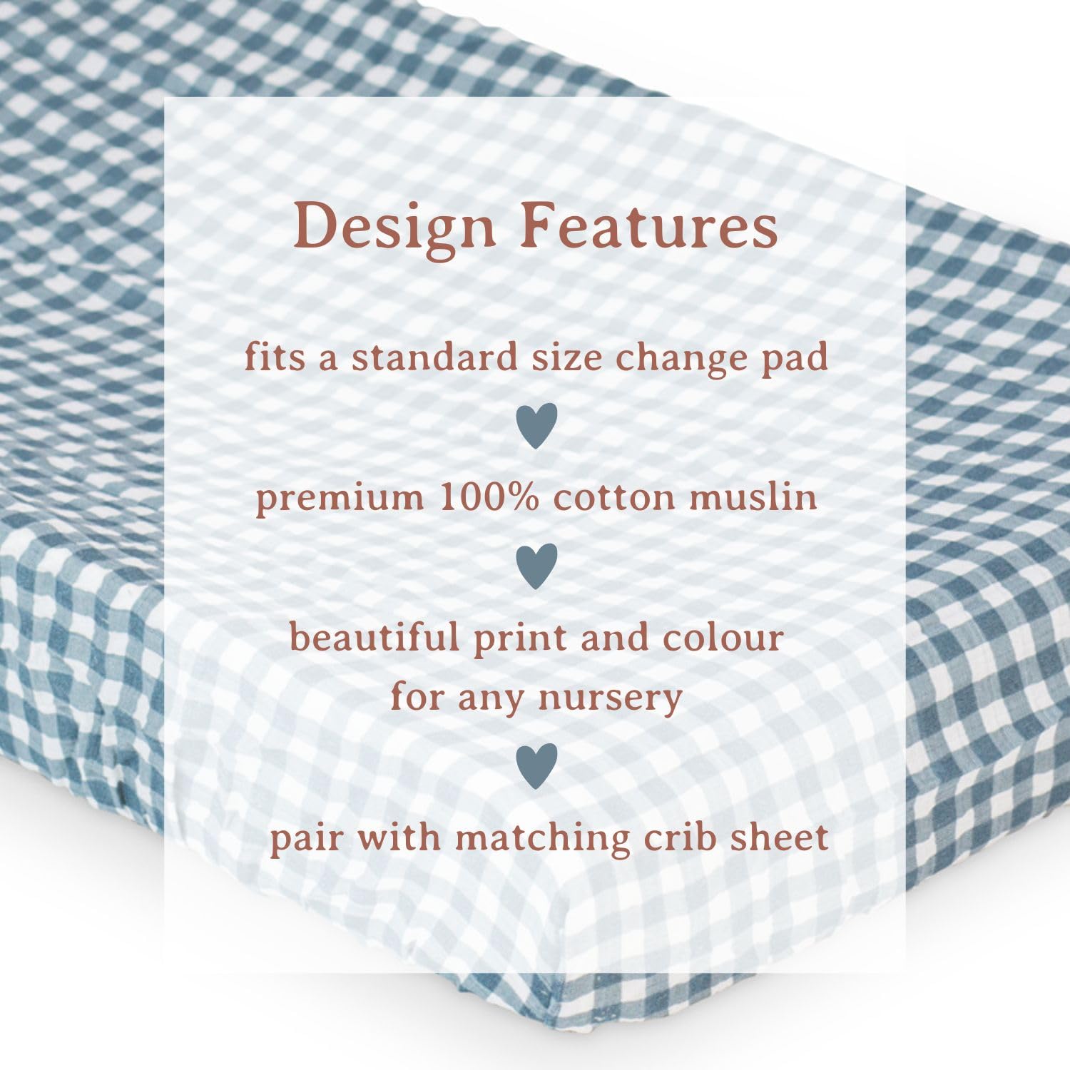 Lulujo Muslin Change Pad Cover