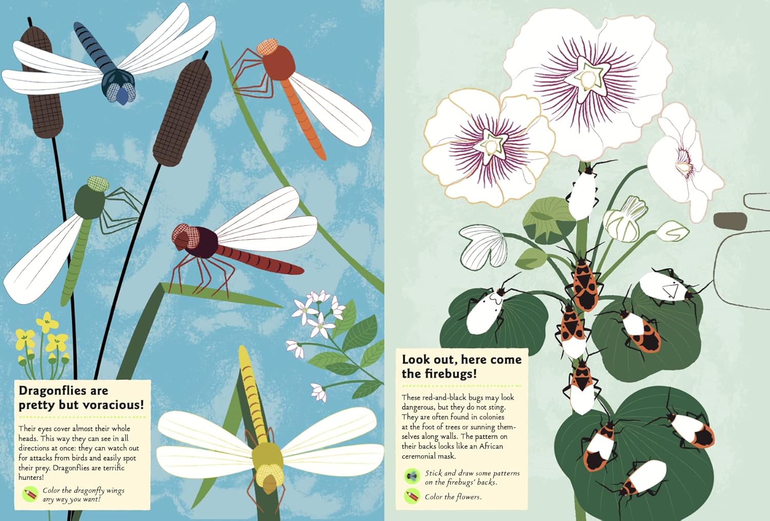 Garden Insects & Bugs (My Nature Sticker Activity Book Series)