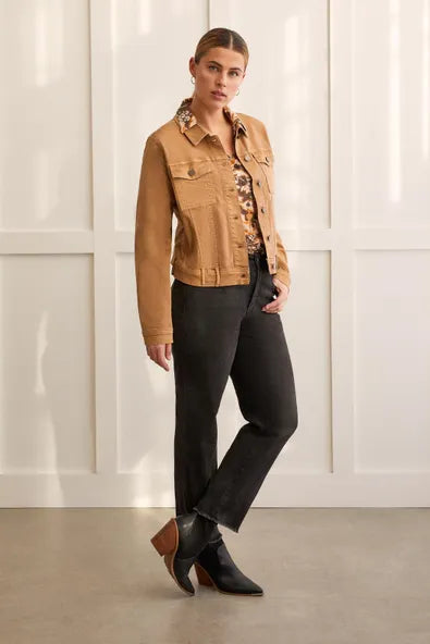 Tribal Rib Knit Button-Up Top
