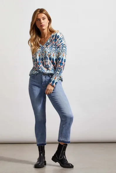 Tribal Sophia Microflare Cropped Jeans
