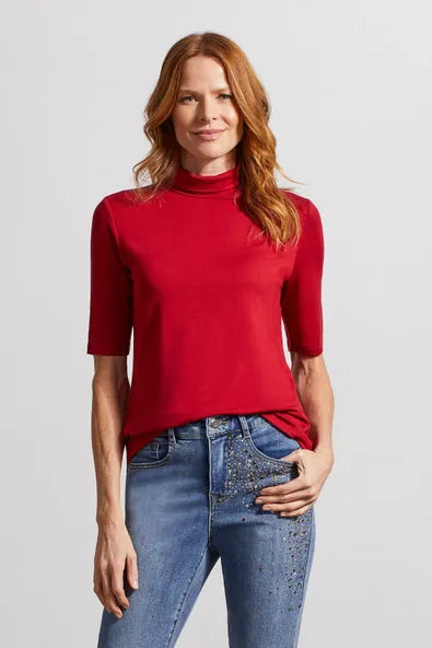Tribal French Terry Elbow Sleeve Top