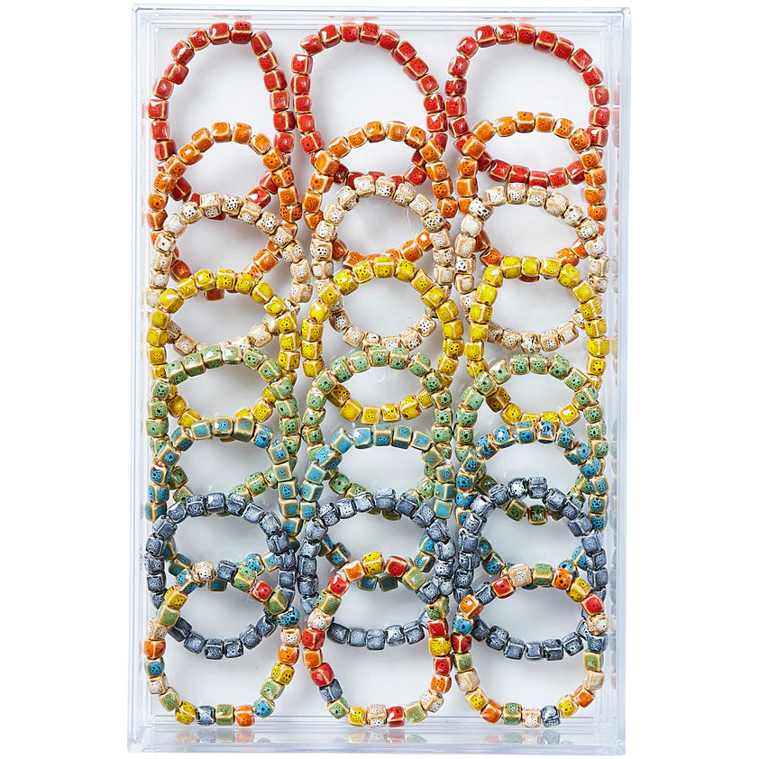 Cube Shape Clay Mini Bracelet