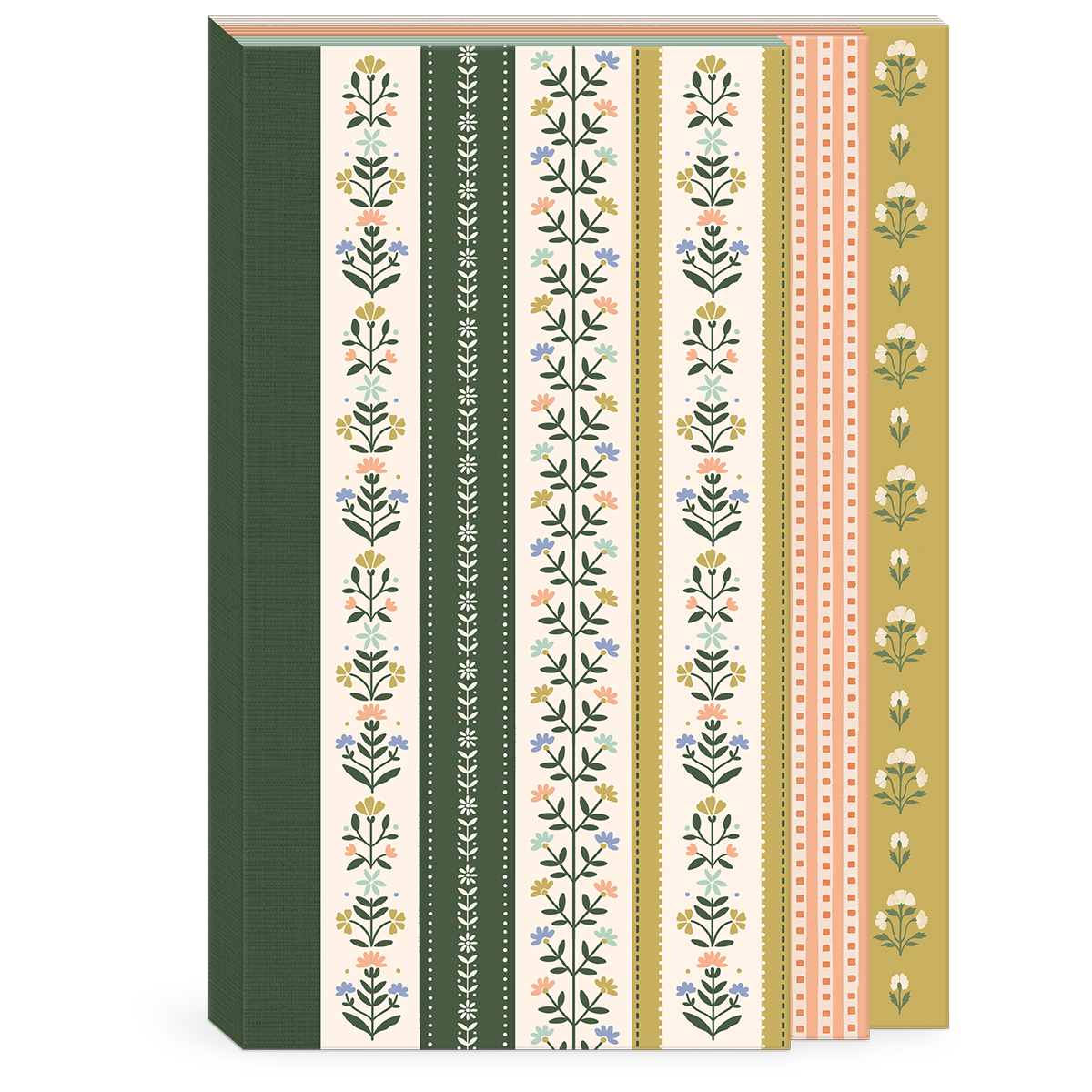 Forest Coral Floral Tiered Soft Cover Journal