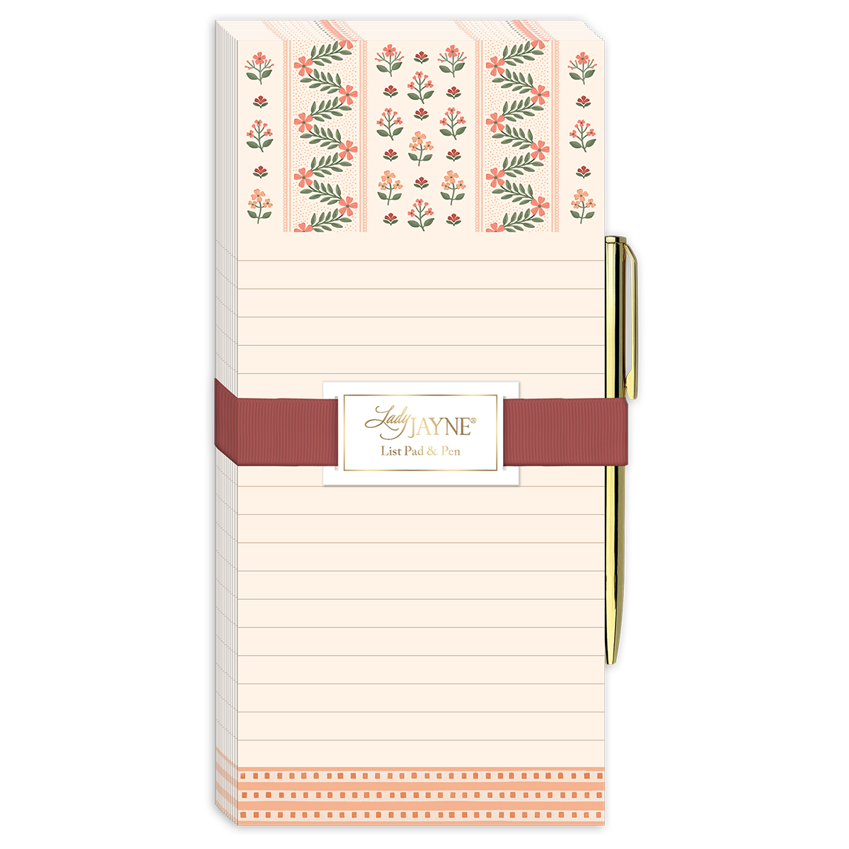 Wildflower Meadow Coral Stripe Magnetic