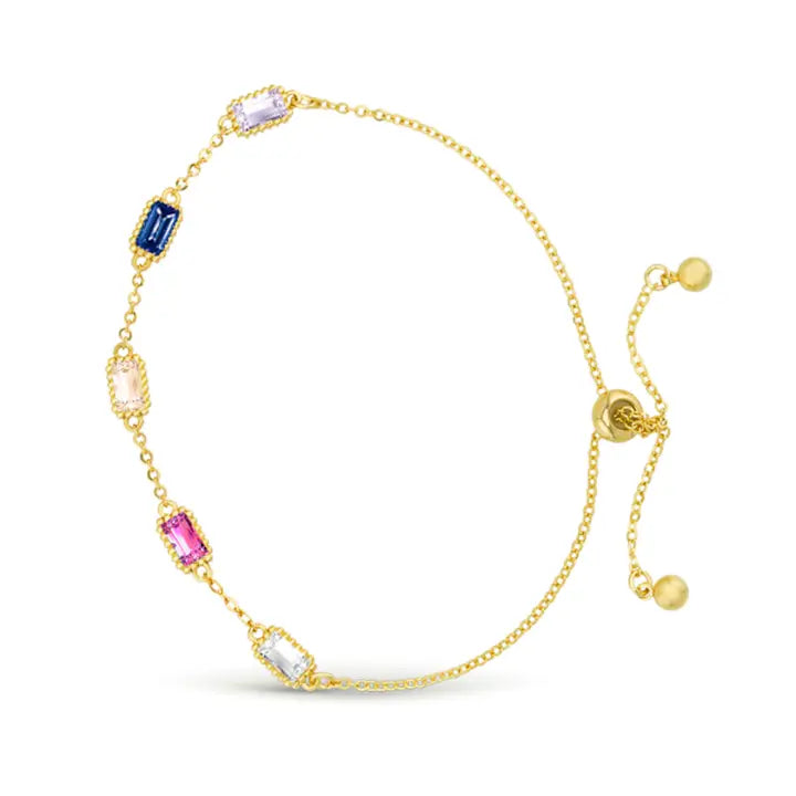 Dazzling Cz Station Bracelet