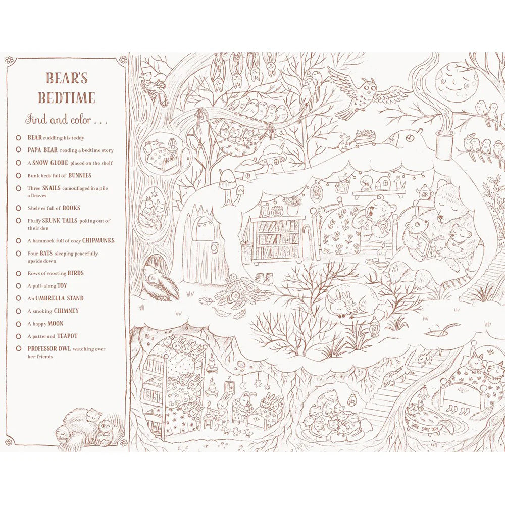 Brown Bear Wood: A Search-and-Find Coloring Book