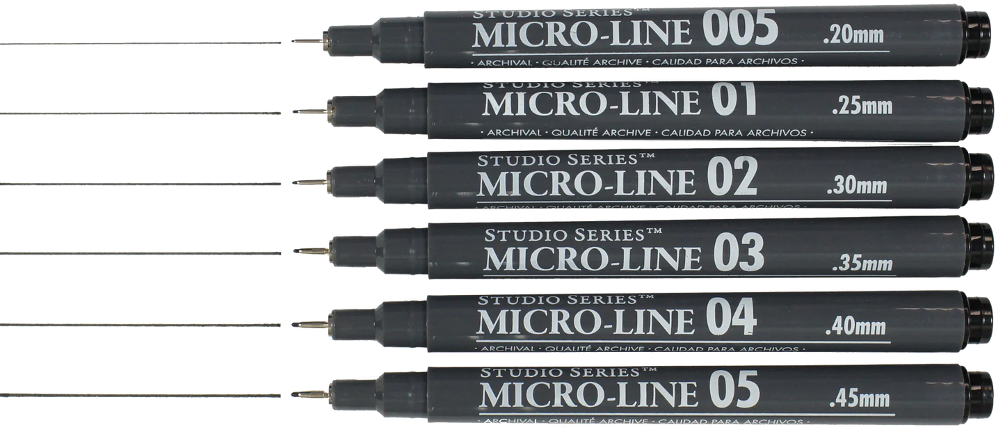 Studio Series Micro-Line Pen Set (Set of 6)