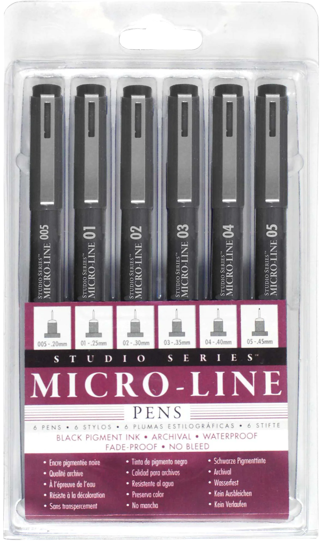 Studio Series Micro-Line Pen Set (Set of 6)
