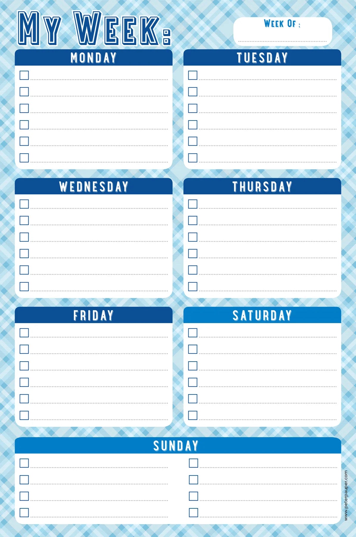 My Week Daily Planner