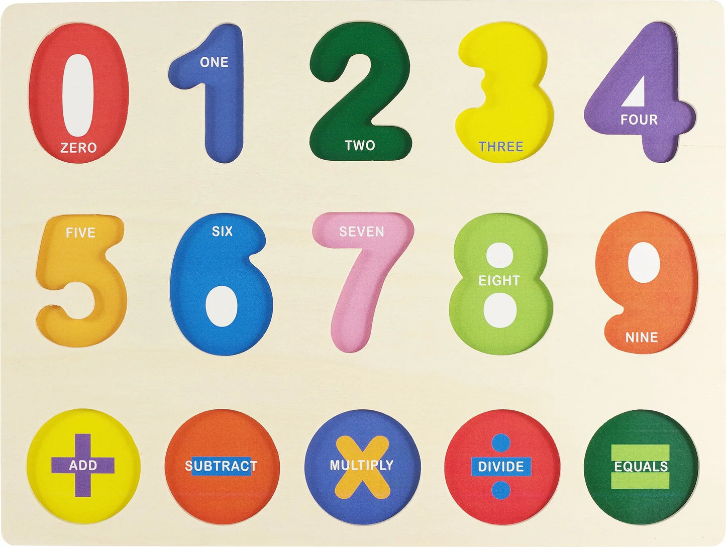 Wooden Numbers Puzzle