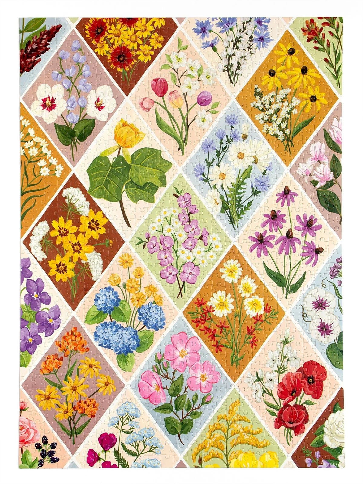 Vintage Blooms - 1,000 Piece Floral Jigsaw Puzzle