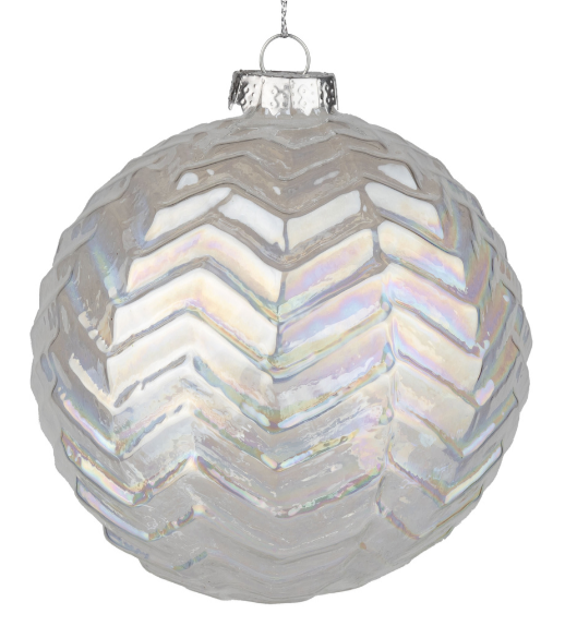 Molded Iridescent Glass Ornaments