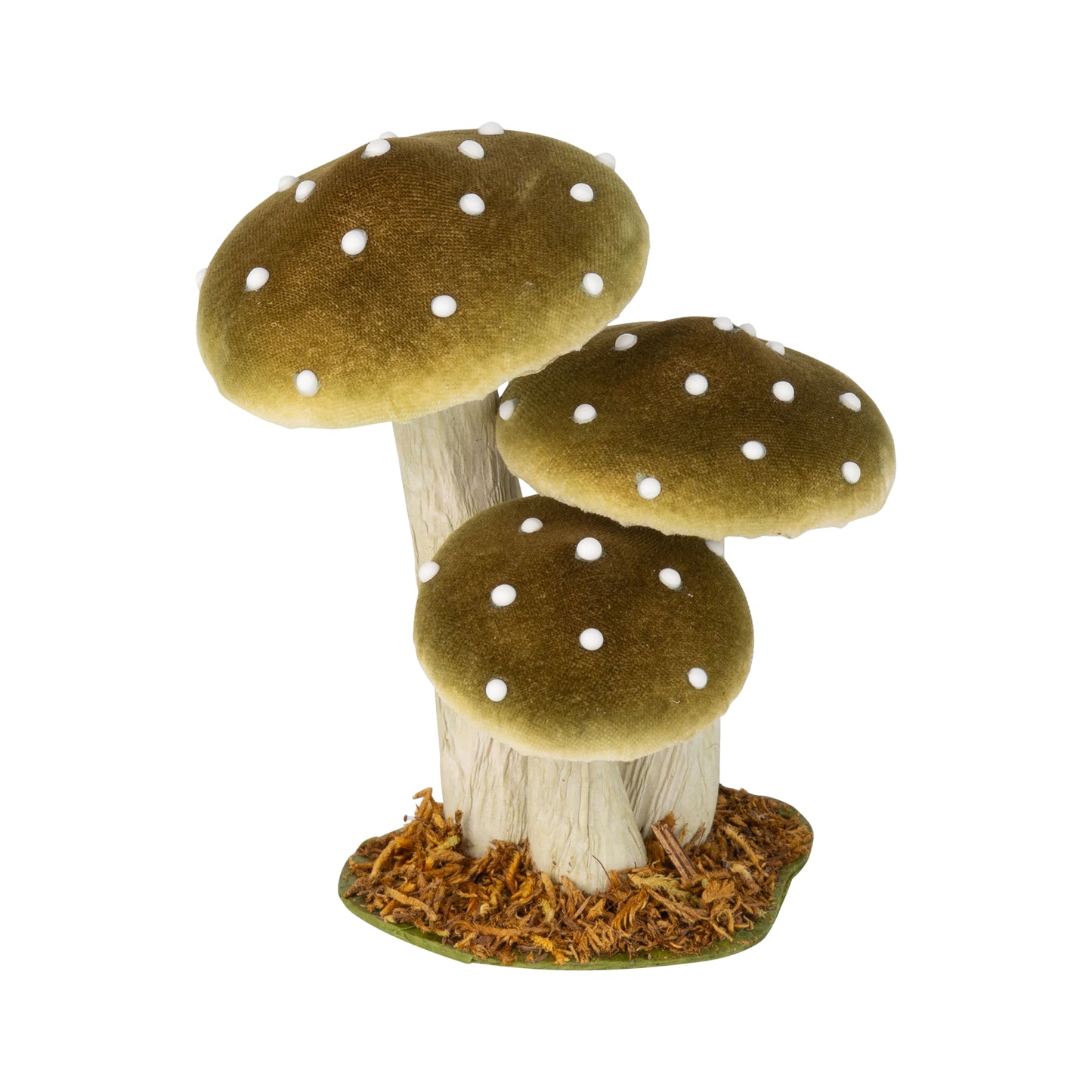 Velvet Mushroom Table Piece