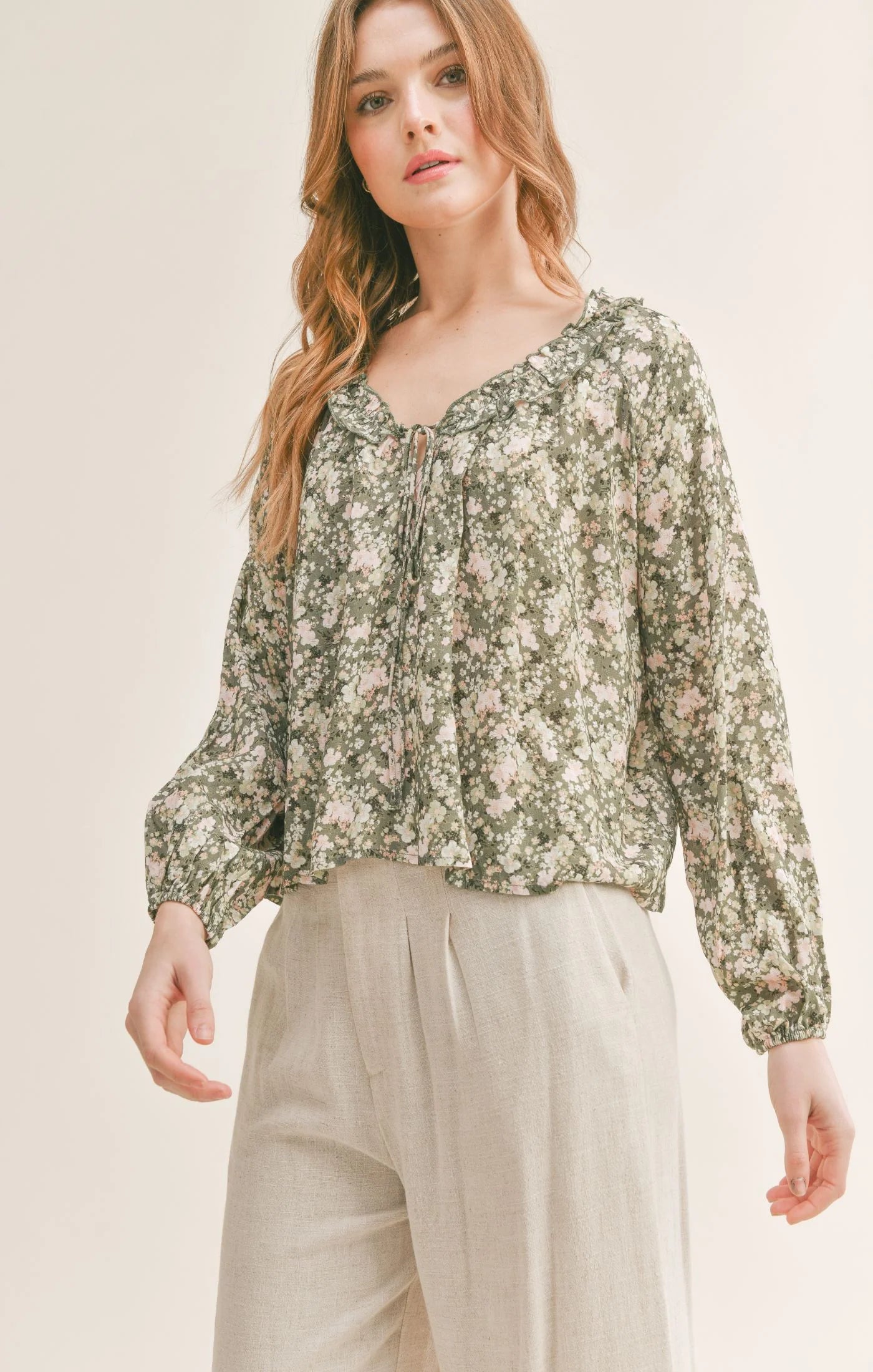 Sadie & Sage Sweet Escape Peasant Top