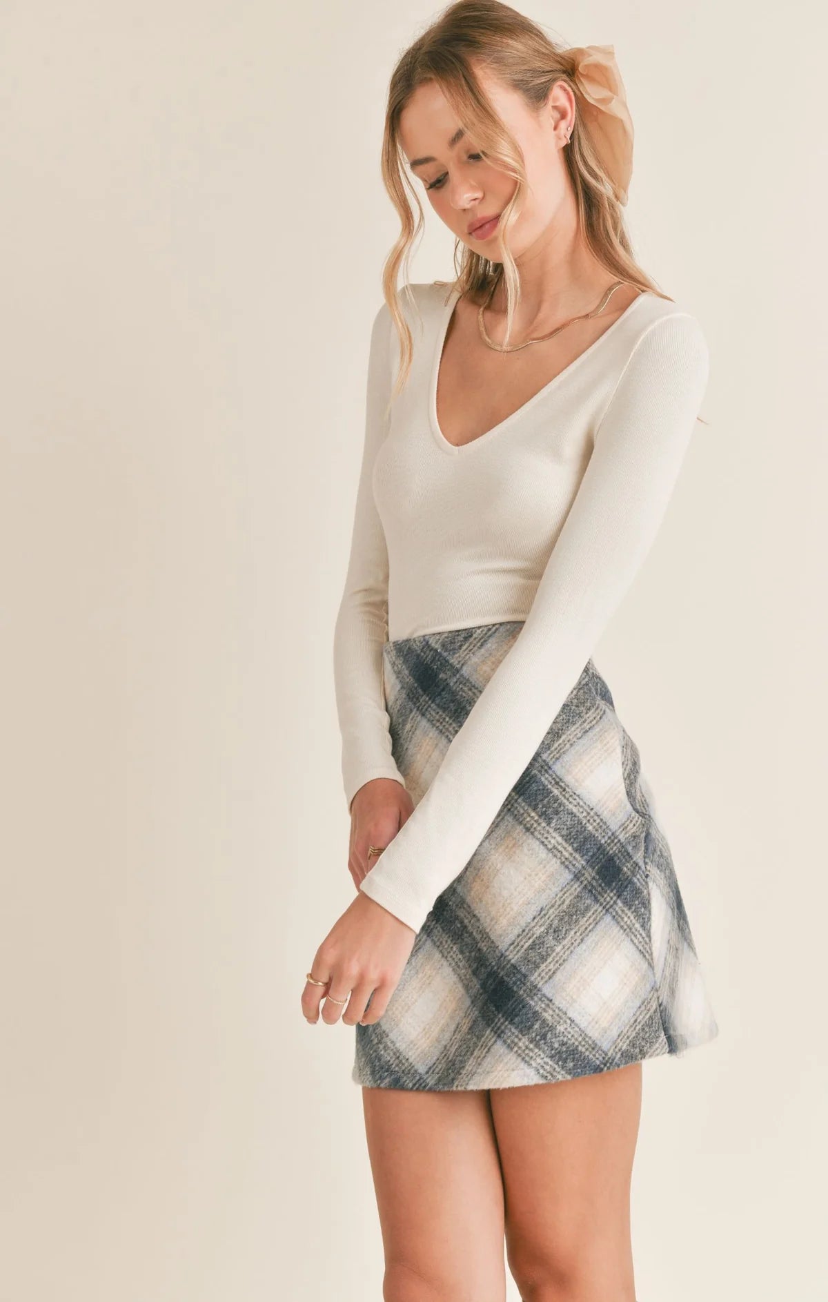 Sadie and Sage Look Up V-Neck Knit Top