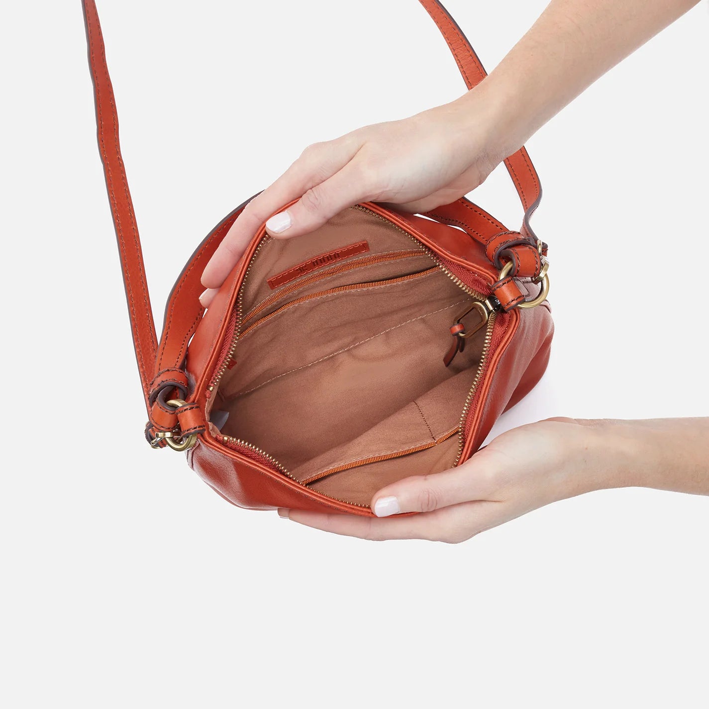 Hobo Belle Convertible Shoulder Bag Burnt Orange