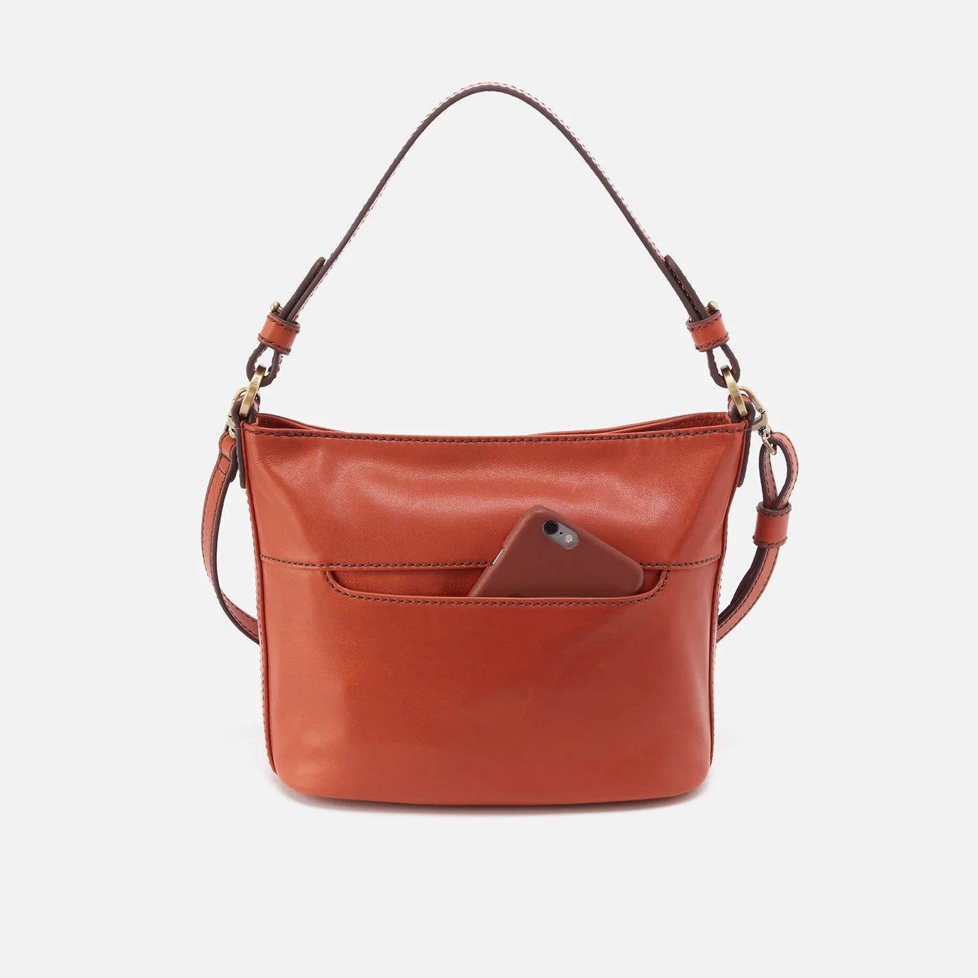 Hobo Belle Convertible Shoulder Bag Burnt Orange