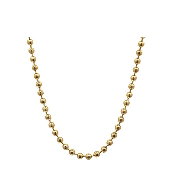 Chain: 18kt Gold Fill Beaded Necklace