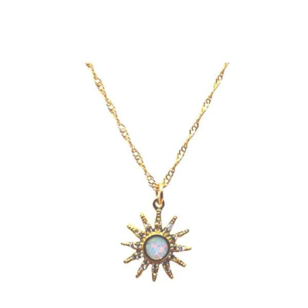 Opalite Starburst Pendant Necklace