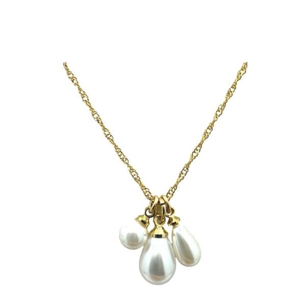 3 Pearl Cluster Necklace